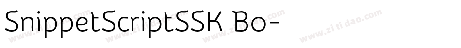 SnippetScriptSSK Bo字体转换